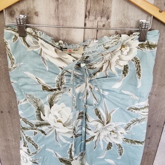 Hawaiian print strapless dress - Picture 3 of 6